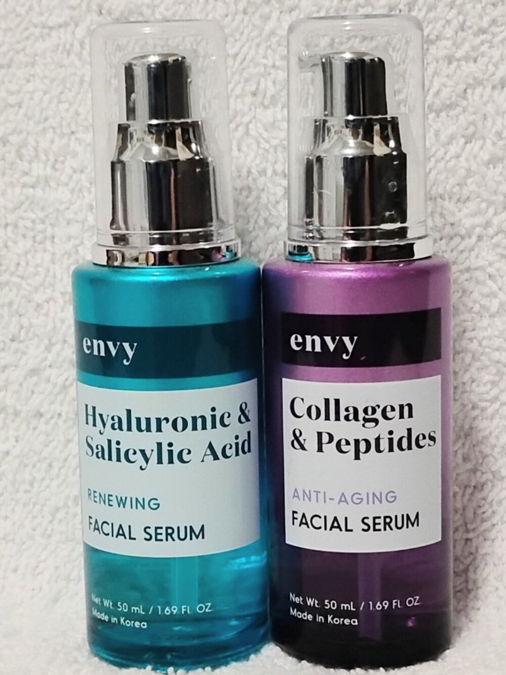 Collagen & Peptides / Hyaluronic & Salicylic Acid Facial Serums Treatments